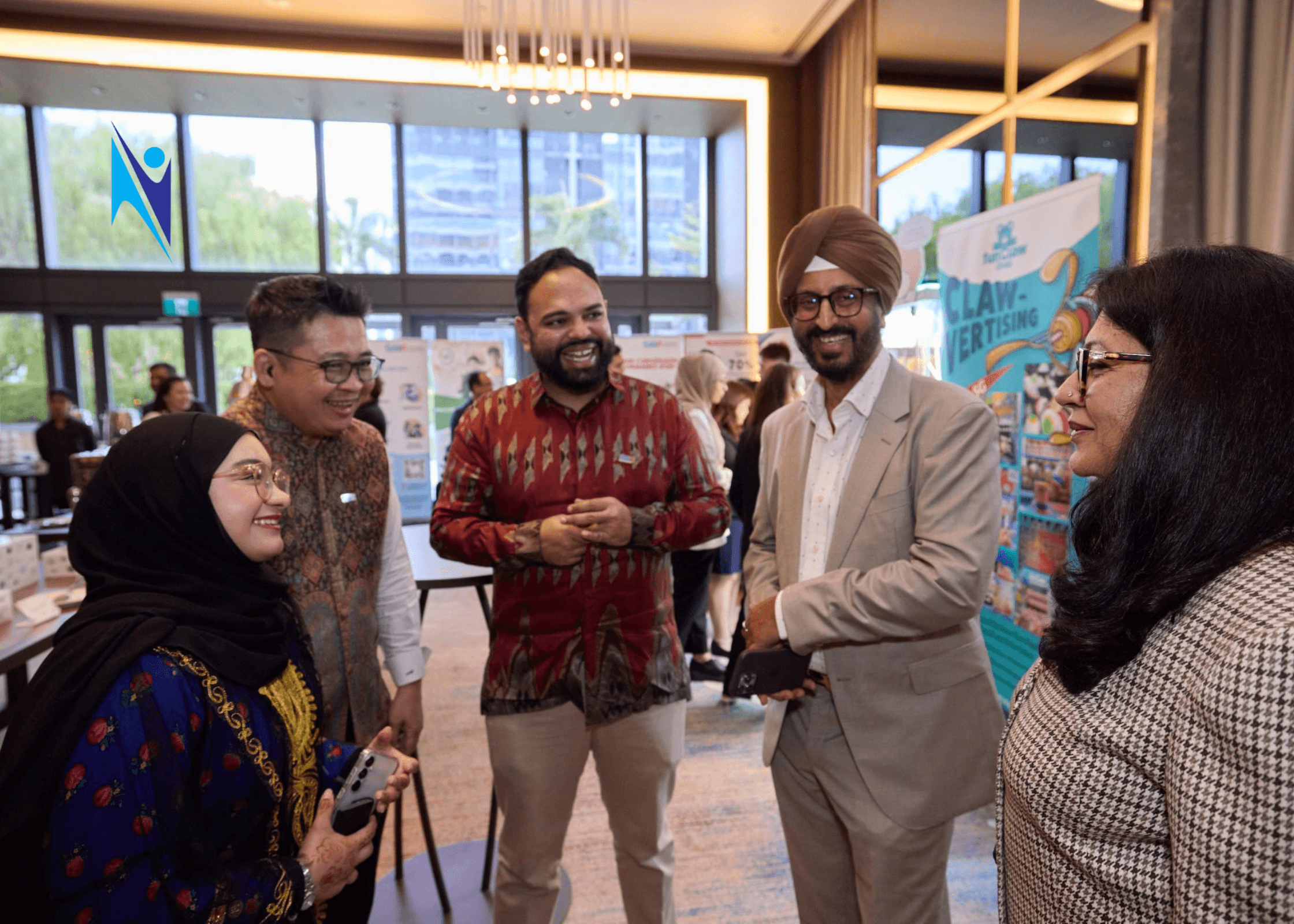 nSearch Global team and partners at Singapore Business Federation AGM 2025 networking session